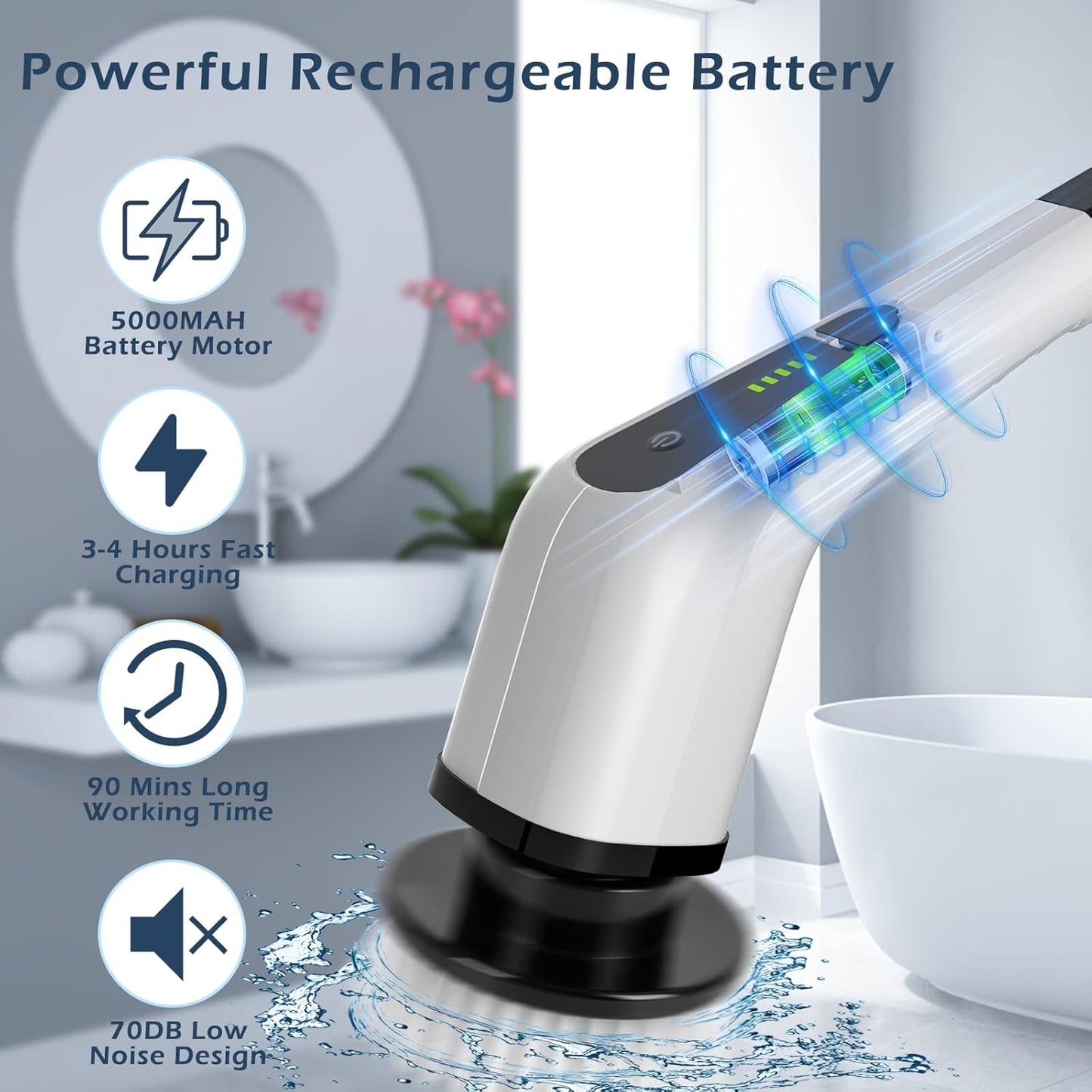 Hhhhhome Bathroom Scrubber – Deep Clean, No Effort